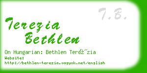 terezia bethlen business card